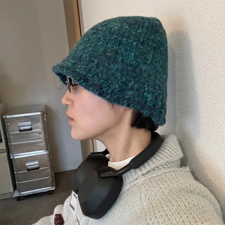 Knit bucket hat