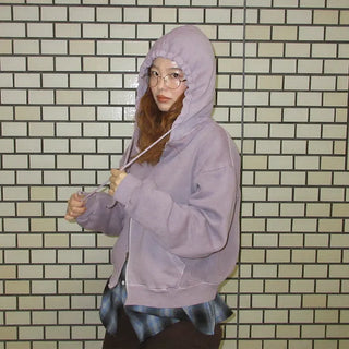 Pigmented Double Zip Hoodie