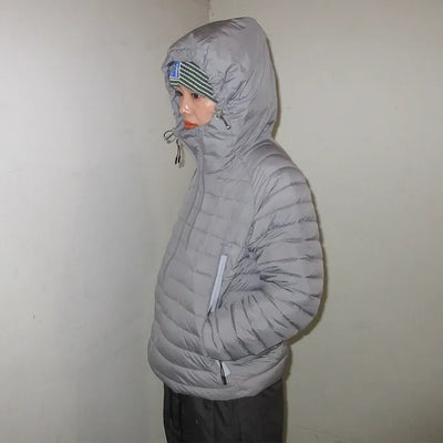 (Unisex) Hooded Padded Down Jacket