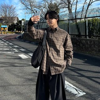 (Unisex) Check Conan Winter Shirt