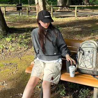 Check pocket anorak