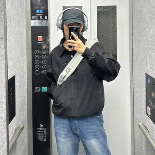 (Unisex) Casual Suede Jacket