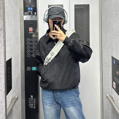 (Unisex) Casual Suede Jacket