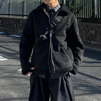 (Unisex) Dumble Suede Eco-Sheepskin Jacket