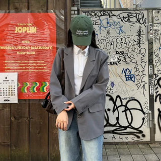 Flap pocket oversized jacket