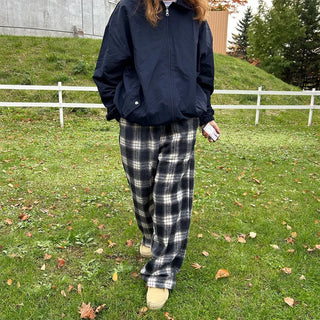 Checked Banding Pants