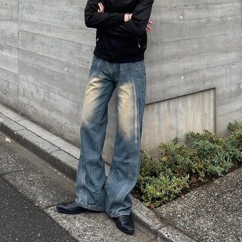 Wave Wash Vintage Denim Pants