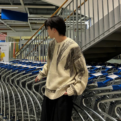 (unisex) Painted Nuance Round Knit