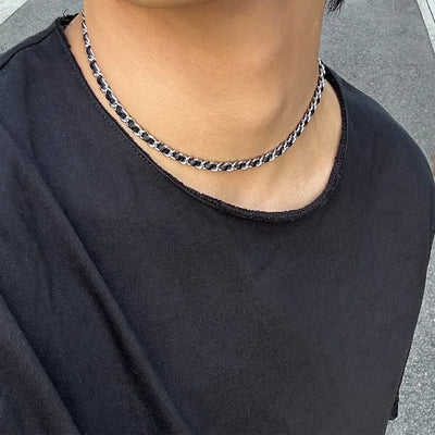 (Unisex) Mixed Chain Necklace