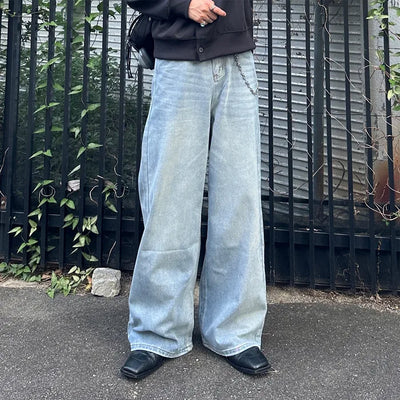 (Unisex) Simple Wide Denim