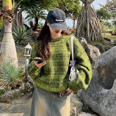 (Unisex) Melange Gradient Knit