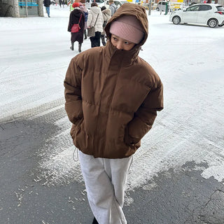 (Unisex) Hooded Padded Volume Jumper