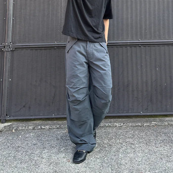 (Unisex) Dual Cargo Nylon Pants