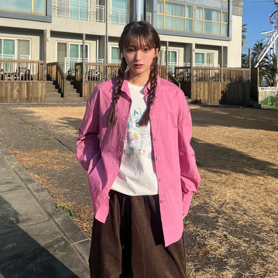 (Unisex) Colored Normal Shirt