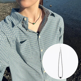 (Unisex) Mini Donut Ring Necklace