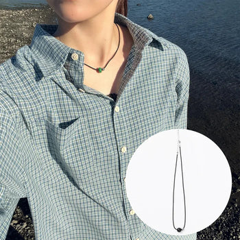 (Unisex) Mini Donut Ring Necklace