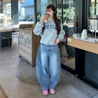 (Unisex) Balloon Denim Pants