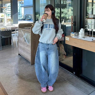 (Unisex) Balloon Denim Pants