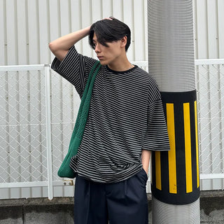 Washed border T-shirt