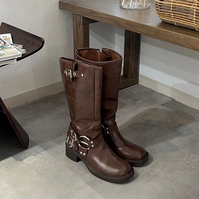 Rock Belt Long Boots