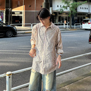 (Unisex) Retro Stripe Shirt