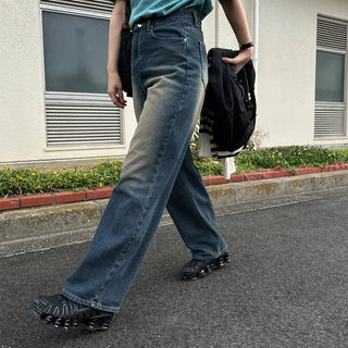 Vintage Washed Wide Denim Pants