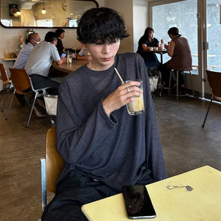 See-through round knit