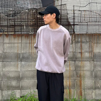 (Unisex) Two-tone Pigment Sweatshirt