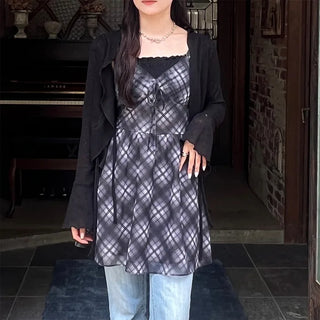 Frill Ribbon Sheer Cardigan