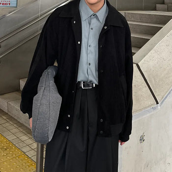 Corduroy casual blouson