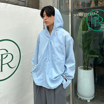 Pocket Warmer Hooded Shirt