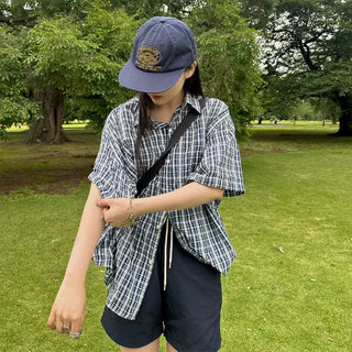 Bright check shirt