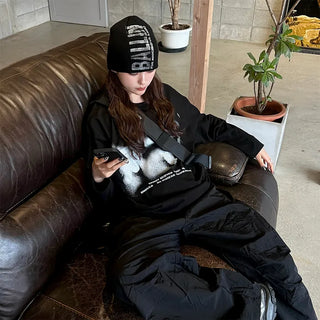 Lettering Graphic Beanie
