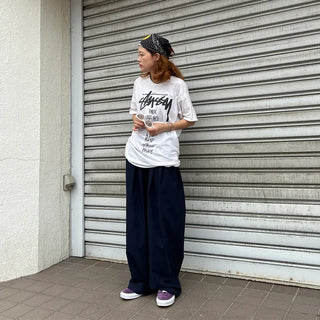 Linen-like pintuck pants