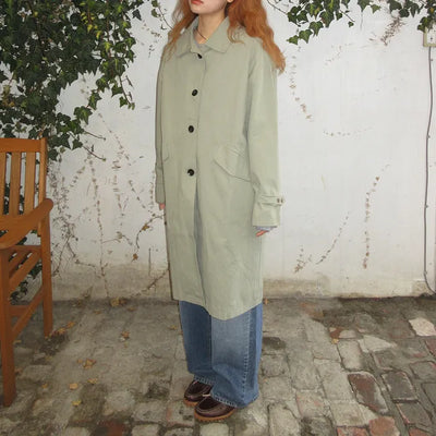 Single trench coat