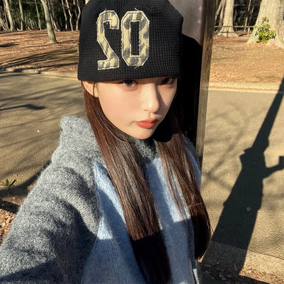 Numbered Short Beanie