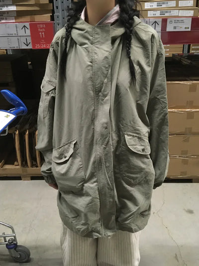 (2 colors) Military Oversized Jacket