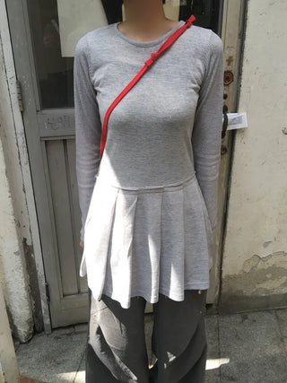 (3 colors) Pleated dress