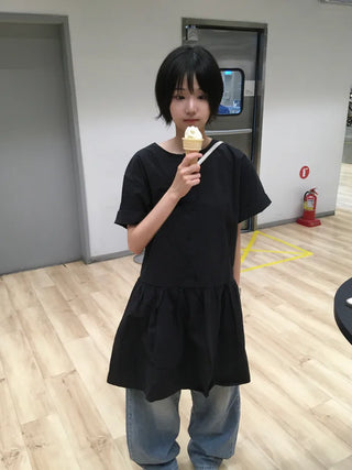 [4 colors] Frill dress