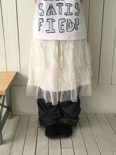 (3 colors) Ash Tiered Skirt