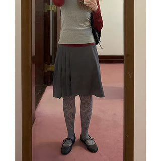 Pleated midi skirt