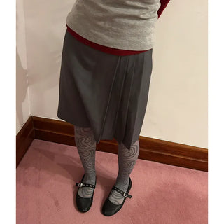 Pleated midi skirt
