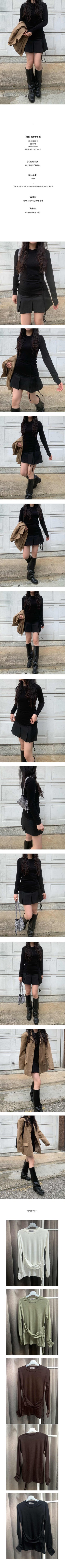 Elastic waist T-shirt