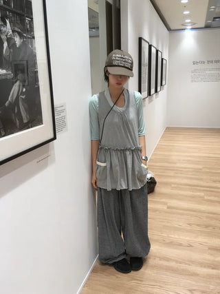 [3 colors] Striped Wide Pants