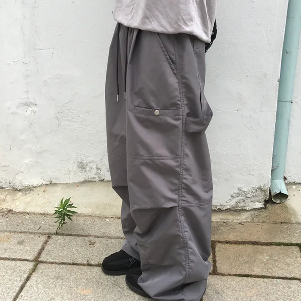 [3 colors] Pocket Nylon Pants