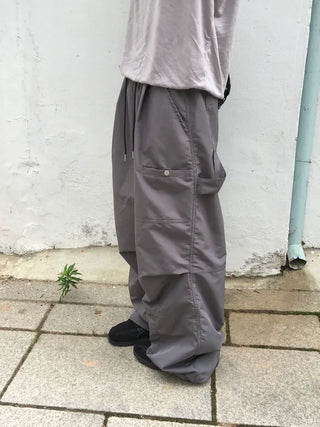 [3 colors] Pocket Nylon Pants