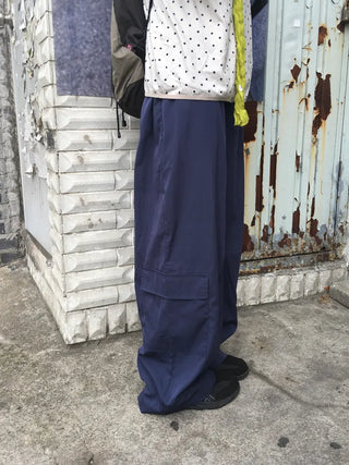 [3 colors] Wide Cargo Pants
