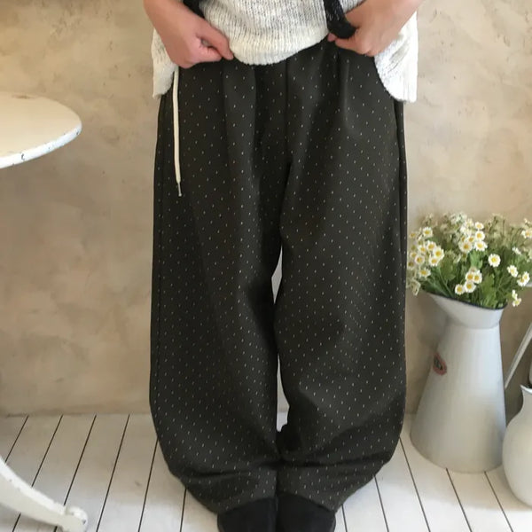 [2 colors] Mini polka dot pants