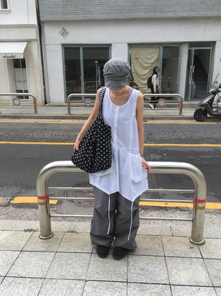 [3 colors] Pocket Nylon Pants