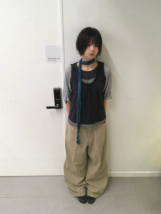 [2 colors] Dot Pocket Pants